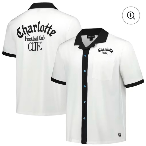 The Wild Collective Other - Men's The Wild Collective  White Charlotte FC Bowler Button-Up Shirt